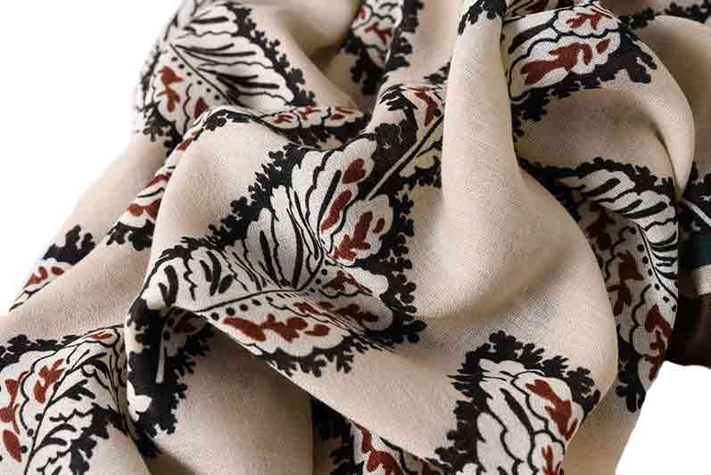 Haute Knite Leaves printed scarf